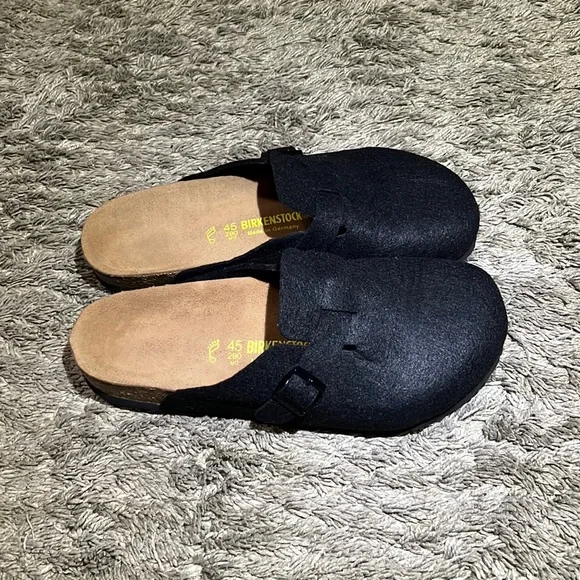 Birkenstock Boston. Fits 11/11.5. Black Felt Upper. Amazon.com | Birkenstock Unisex Boston Wool Felt Open Back  main image 4
